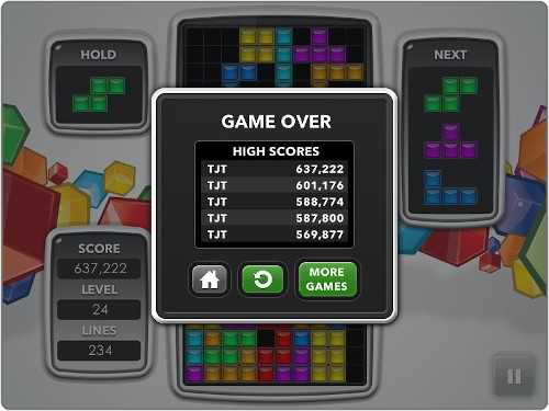 Tetris.com Hi-Score